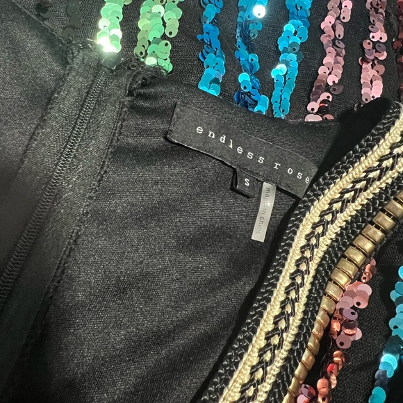 Endless Rose Long Sleeve Multicored Sequin Dress Small NWOT - Picture 14 of 17